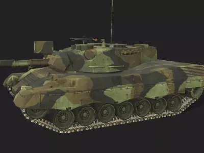 Tank Leopard 2 Low-poly 3D model