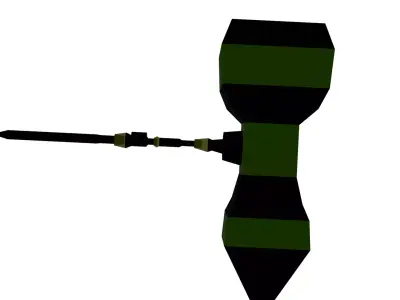 Weapon Hammer Progress 3D model