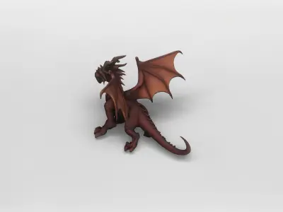 Ancient Fantasy Dragon 3D Model 3D model