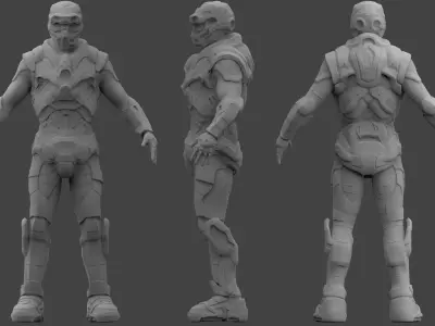 Star trooper Armor High res 3D model