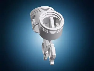 Mechanic Piston Crest 3D print model