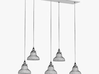 BOULANGERIE RECTANGULAR PENDANT 3D model