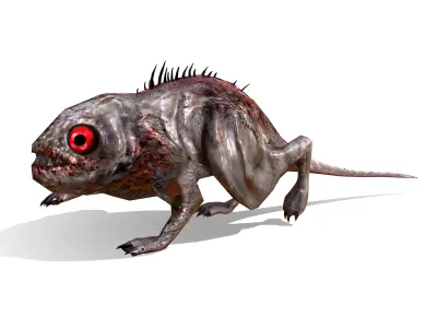 Rat Monster Zombie - Animated Low-poly 3D model