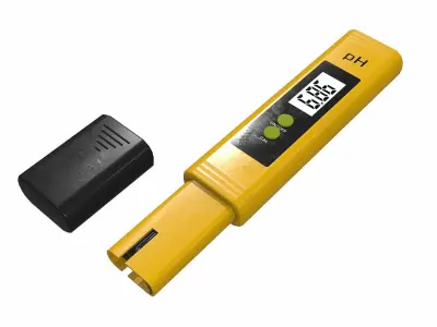 pH Meter Low-poly 3D model