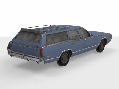 station wagon 01 3D model