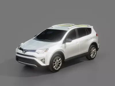 Toyota RAV4 2017 Hybrid 3D model