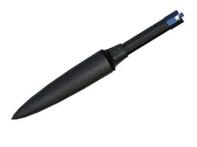 Kunai Blade PBR Low-poly 3D model