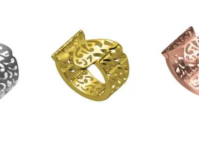 Butterfly Bug Insect Ring 3D print model