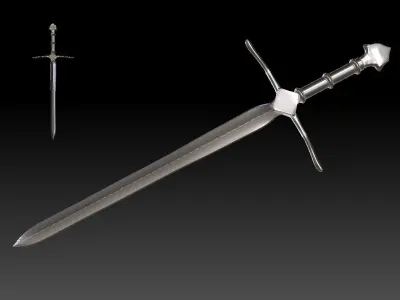 Flower sword Basic 3D model