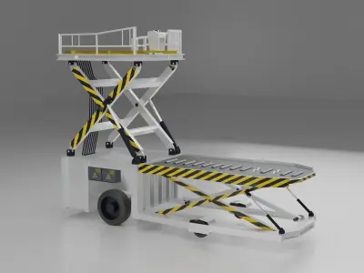 Cargo Loader Low-poly 3D model