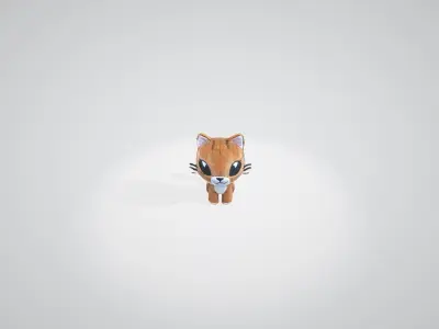 Kitten plushie  3D model