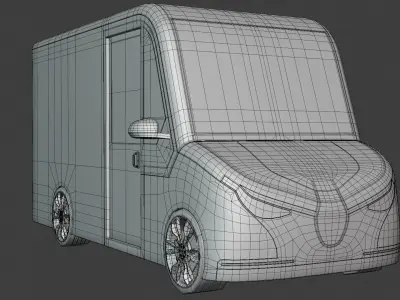 Delivery van concept 2023 3D model