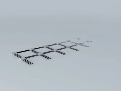 False roofing concept 3D model