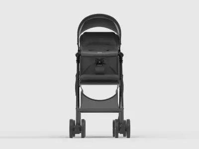Baby stroller 3D model 3D model 7
