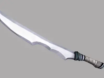 Sword Low-poly 3D model 49