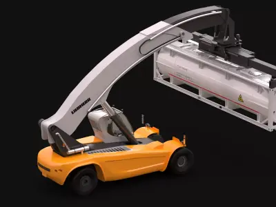 LRS 645 and ISO Tank Container 3D model