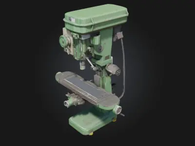 Vertical Milling Machine  Precision Meets Industrial Strength 3D model