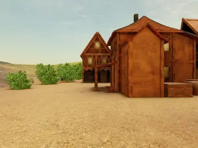 Old Town 3D model buy