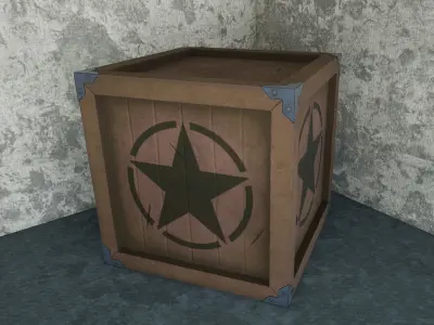 Stylized Box - Military 3D model