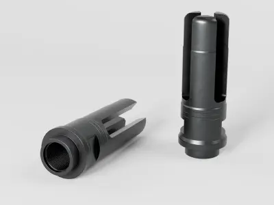 SOCOM 3 Prong Flash Hider Low-poly 3D model