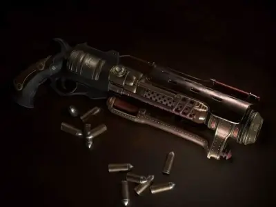 Van Helsing Revolver 3D model
