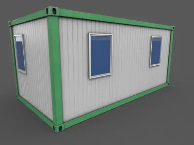 Office Container 04 Low-poly 3D model