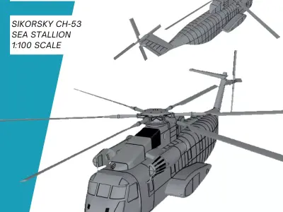Sikorsky CH-53 Sea Stallion der Bundeswehr 3D print model