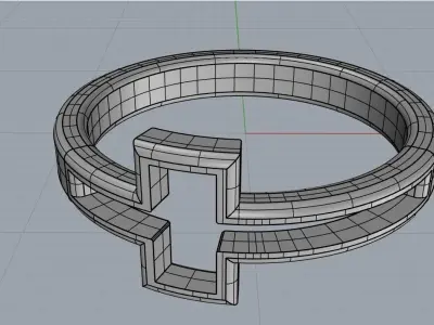 Cross ring Free 3D print model
