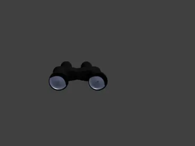 binocle binoculars Low-poly 3D model