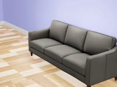 SIMPLE SOFA WITH GRAND LOOK Low-poly 3D model