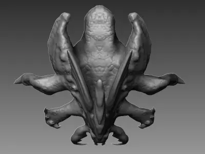 Highpoly Alien insect Free 3D model