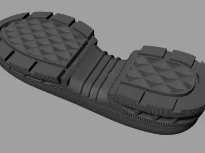3D Shoes Sole Model 3D model