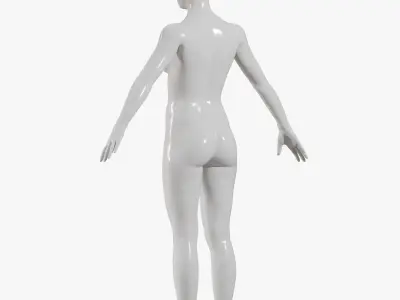  Female mannequin pose 1 PBR 