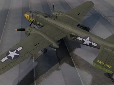 North American B-25J Mitchell - The Strafer 3D model