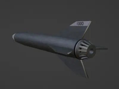 Military Missile 3D model buy