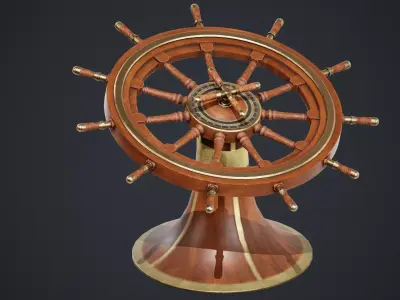 rudder Free low-poly 3D model