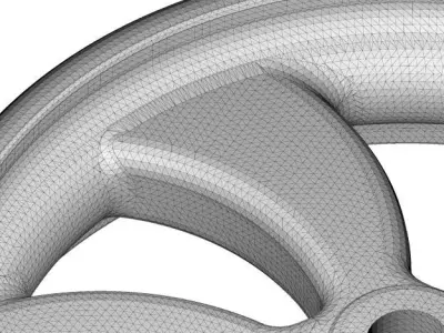 Rusty Steel Rim 3D model