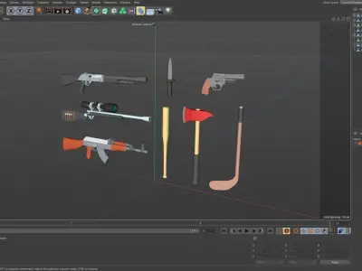 weapons 3D model purchase