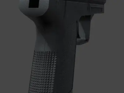 HK USP Match 9mmx19 Low-poly 3D model