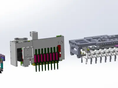 Variable distance mechanism 3D model