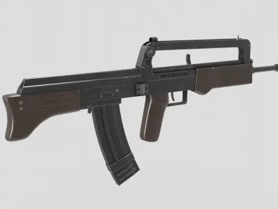 FA-47 Rifle Low-poly 3D model