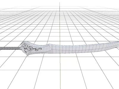 Auron sword FINAL FANTASY 3D model