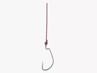 Fishing hook 3D model order