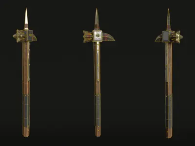 Medieval War Hammer - PBR Asset Low-poly 3D model