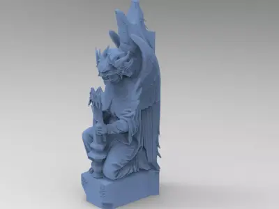 Staff of the serpent Stone  3D model