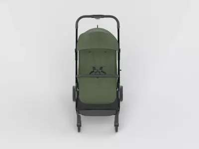 Baby stroller 3D model 3D model 18