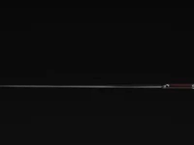 iron Sword Low-poly 3D model