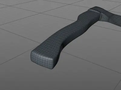 axe 3d model on screen Free 3D model
