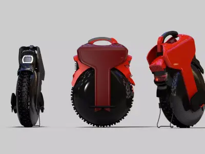 Electric Unicycle 3D model purchase