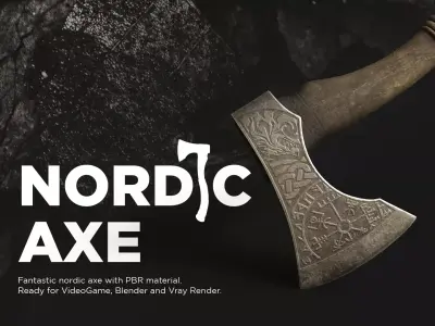 Nordic Axe 3D model